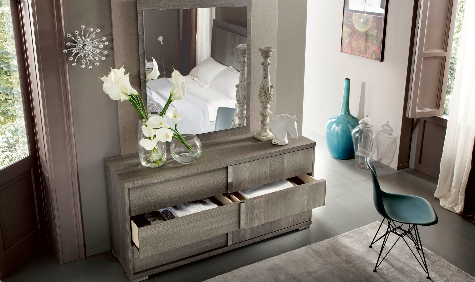 ALF TIVOLI BEDROOM COLLECTION - Luxury Bedroom Furniture Set with Nightstand & Dresser - Perfect for Master Bedroom, Guest Room & Home Decor