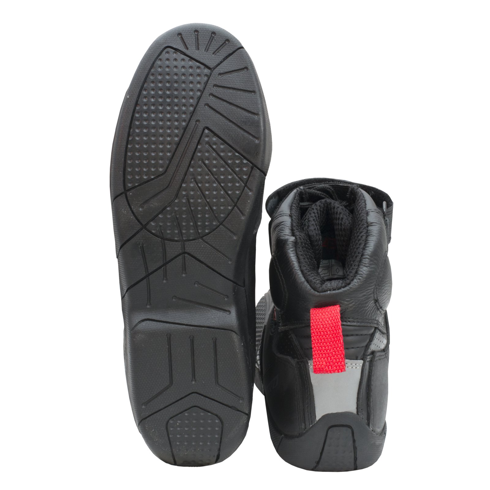 Men's Black Leather Motorcycle Boots - Size 40 - Durable Sports Motorbike Shoes for Riding & Racing | Perfect for Harley, Cruiser & Adventure Bikes