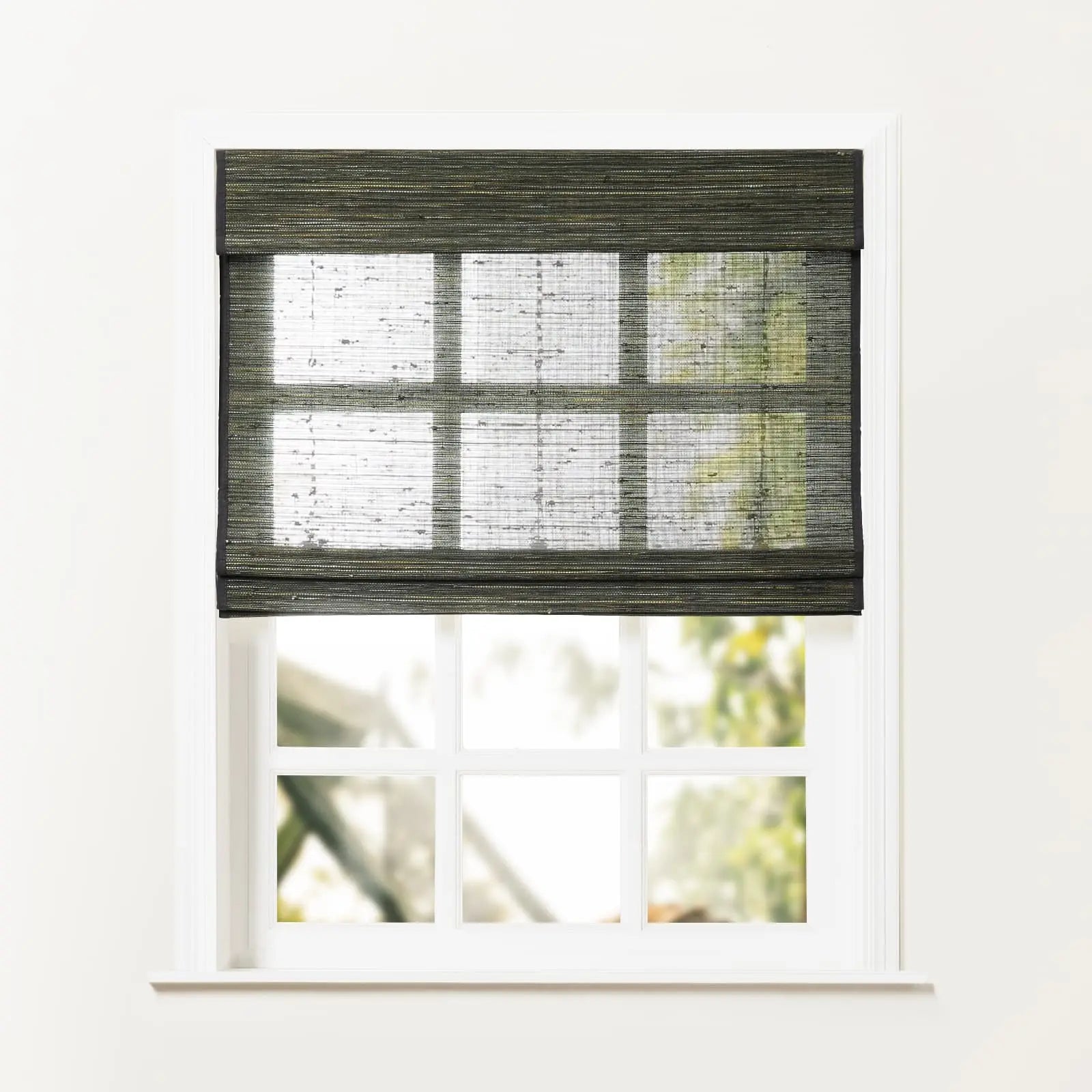 Rae Natural Ramie Jute Woven Wood Window Shades - Series D | Eco-Friendly Bamboo Blinds for Living Room, Bedroom & Office Privacy