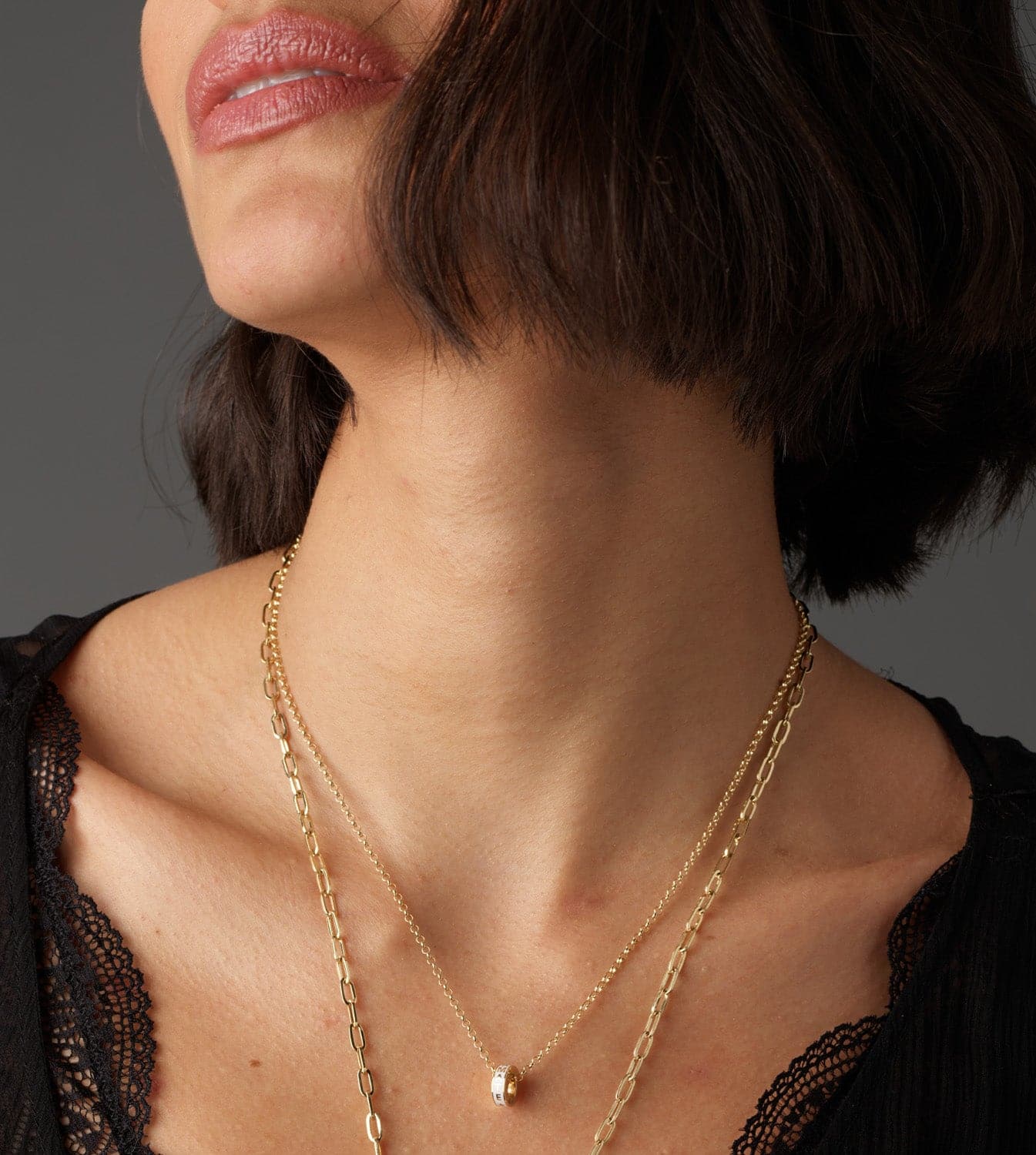 Amate Love Heartbeat Pendant Necklace - Dainty Belcher Chain for Women, Perfect for Valentine's Day Gifts & Romantic Date Nights