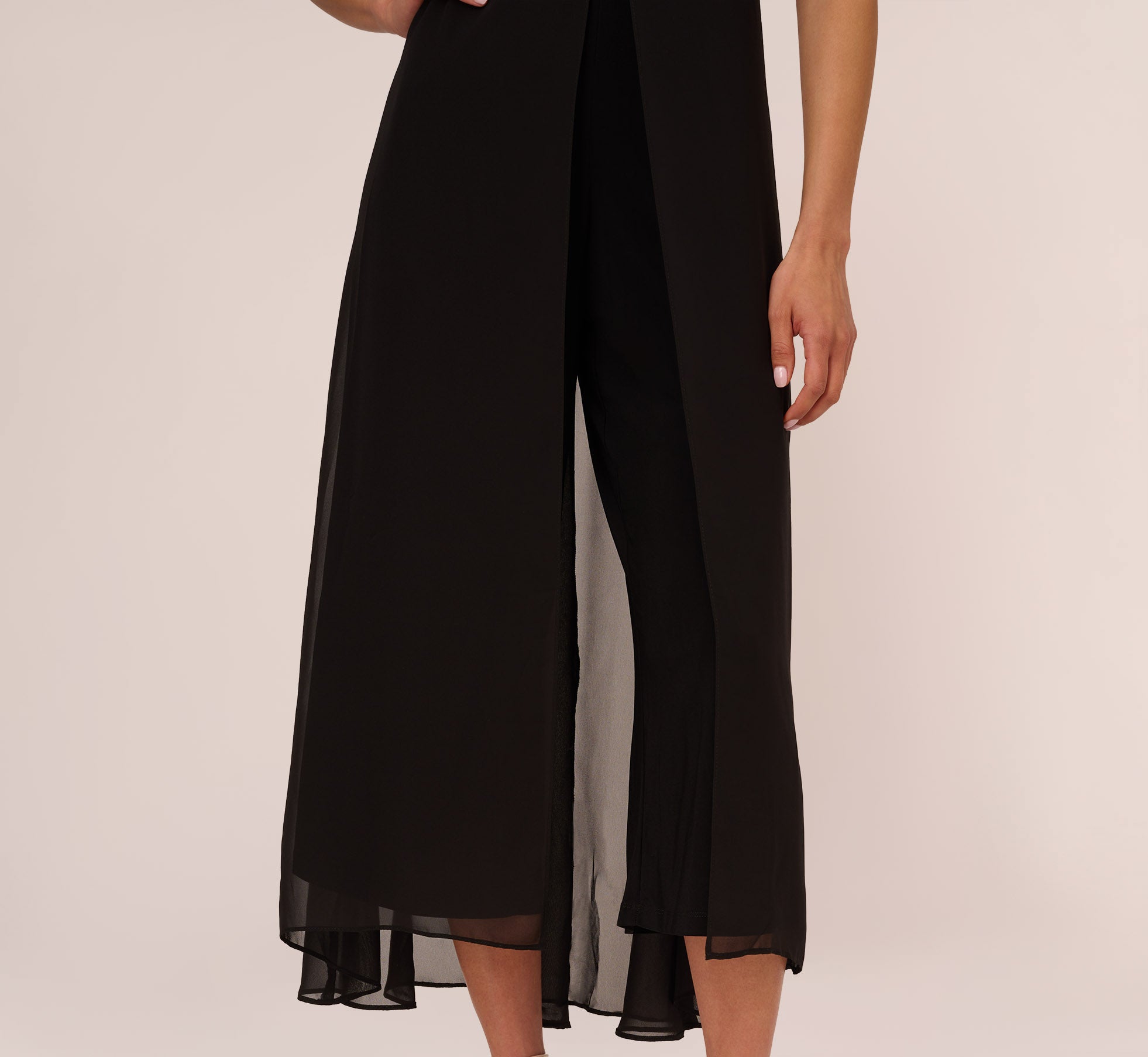 Black Cropped Jumpsuit with Pintuck Bodice - Stylish Women's Romper for Casual Wear, Summer Outfits & Date Nights