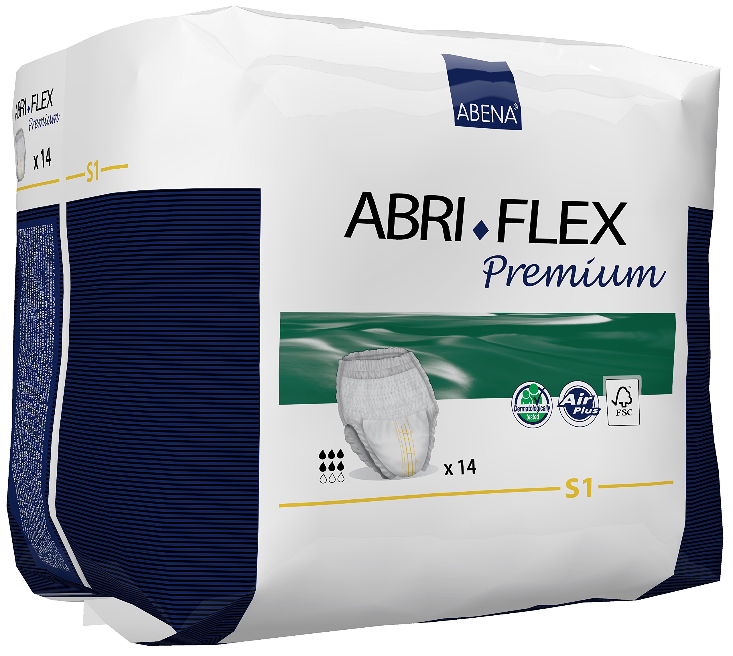 Abena Abri-Flex Premium Protective Underwear for Adults - Level 1 Absorbency, Small Size (84 Count) - Comfortable & Discreet for Light Incontinence, Travel & Daily Use