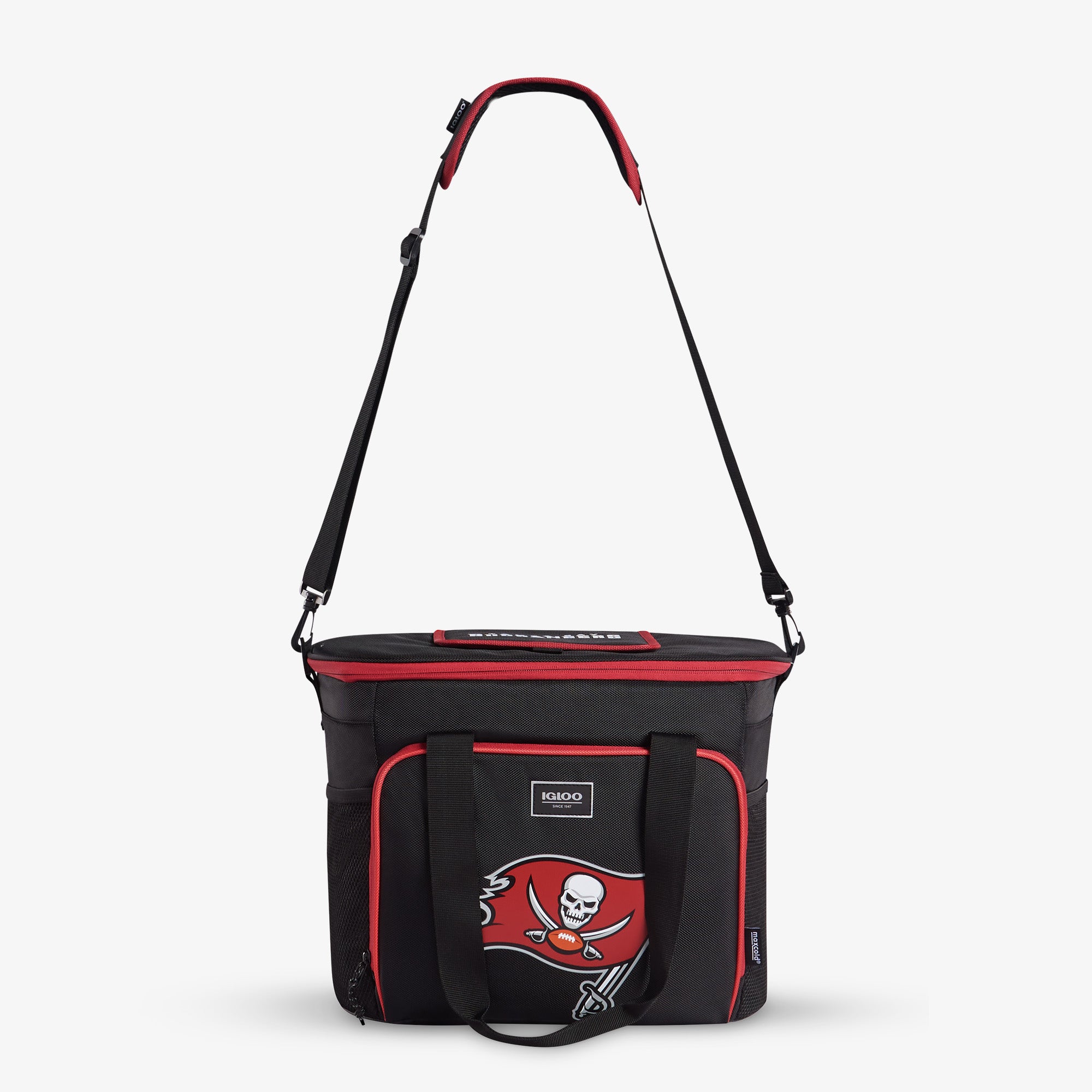 Tampa Bay Buccaneers NFL Team Logo Insulated Tailgate Tote Bag for Game Day, Picnics, and Beach Outings