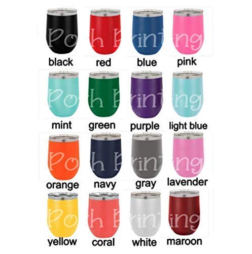 Personalized Engraved Wine Tumbler - Santa's Favorite Ho Funny Christmas Gift - 20oz Stainless Steel Insulated Cup with Lid - Great for Holiday Parties, Office Gifts & Wine Lovers (Multiple Colors Available)