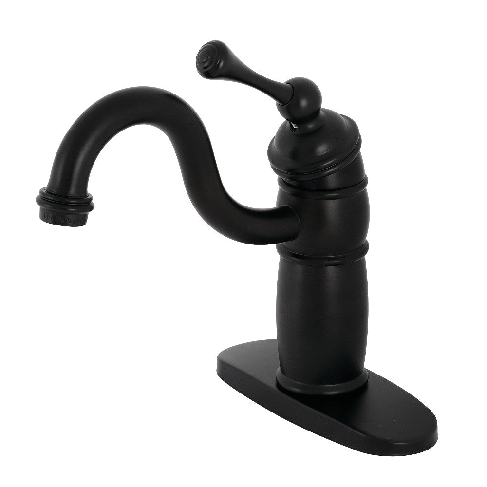 Kingston Brass KB1480BL Vintage Single Handle Monoblock Bar Faucet - Classic Design for Kitchen, Wet Bar & Outdoor Use