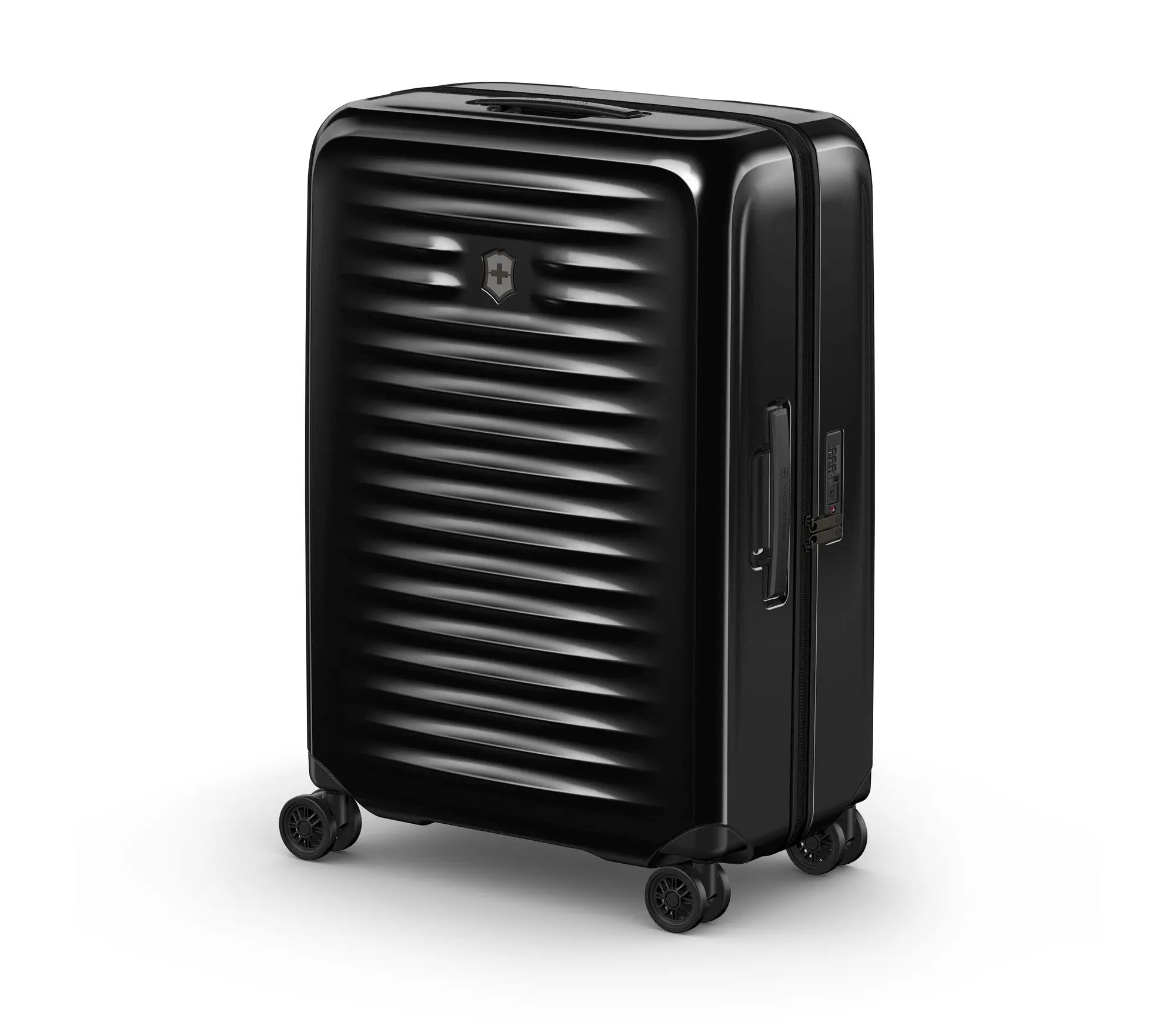 Airox Medium Hardside Luggage 27 Inch - Black Carry-On Suitcase for Travel, Business Trips & Weekend Getaways