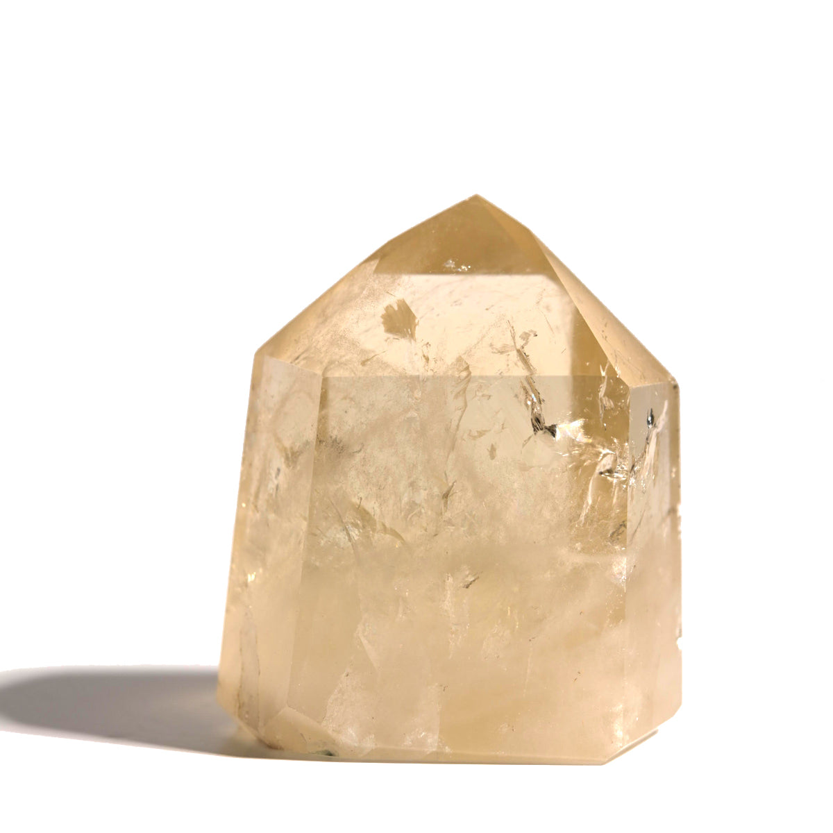 Natural Citrine Crystal Tower - Healing Stone for Home Decor, Meditation & Energy Cleansing | Perfect for Office Desk, Yoga Space & Spiritual Gifts