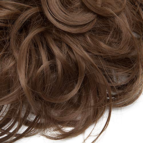 Messy Bun Scrunchie for Women - Stretchable Hair Tie for Tousled Updo & Ponytail - Perfect for Workouts, Yoga, and Everyday Styling