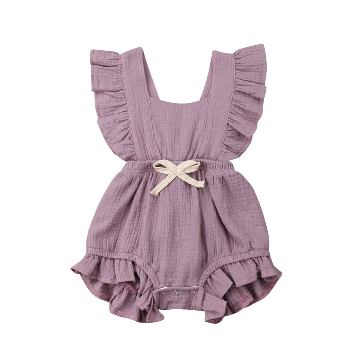 Newborn Baby Boy & Girl Romper Jumpsuits - Soft Solid Color One-Piece Outfits for Toddlers | Fall Winter Infant Clothing for Daily Wear, Playtime & Photo Shoots