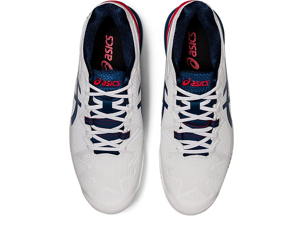 ASICS Men's GEL-Resolution 8 Tennis Shoes - Lightweight Cushioned Court Sneakers for Stability & Durability | Perfect for Competitive Play & Training Sessions
