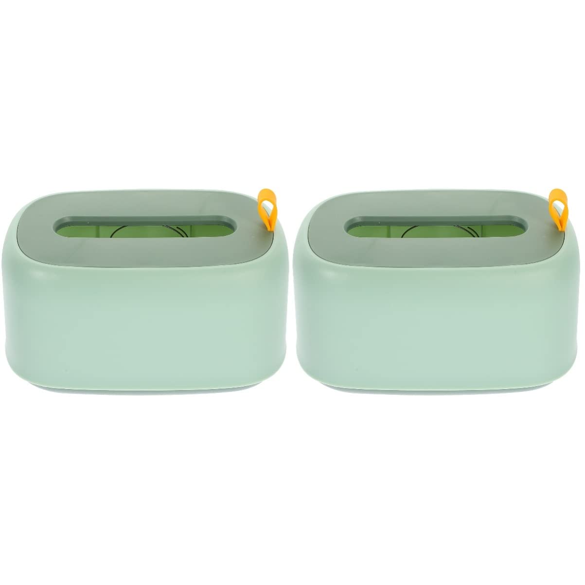 HANABASS 2-Pack Car Tissue Box Holder - Decorative Spring Napkin Dispenser for Vehicle, Plastic Tissue Paper Cover & Container - Perfect for Car, Home, and Office Use