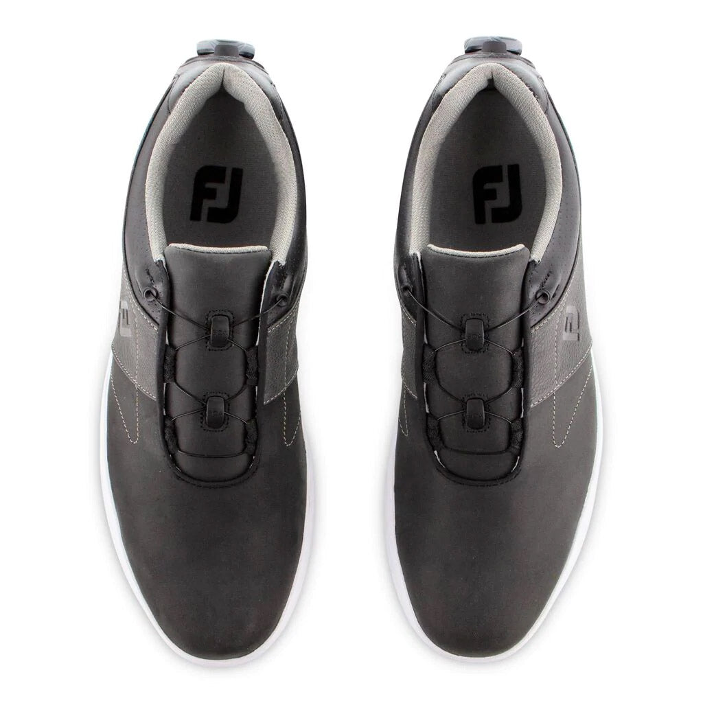 FootJoy Contour Series BOA Black Men's Golf Shoes - Comfortable & Waterproof Spiked Golf Shoes for Men - Perfect for Golf Course & Outdoor Sports