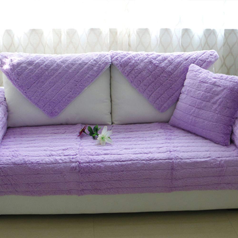 Luxury Faux Fur Sofa Cover - Shaggy Modern Sofa Throw Cover 28