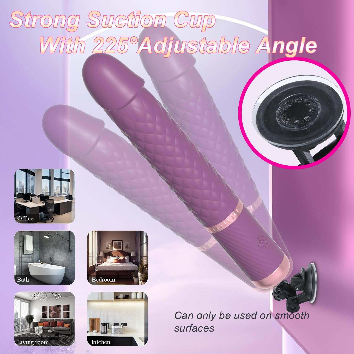 9-Speed Thrusting & Vibrating Dildo with Suction Cup - Remote Control Sex Machine for Women & Couples - Heating Function G-Spot & Anal Stimulation - Adult Sex Toy for Bedroom, Long-Distance Play & Sensual Exploration