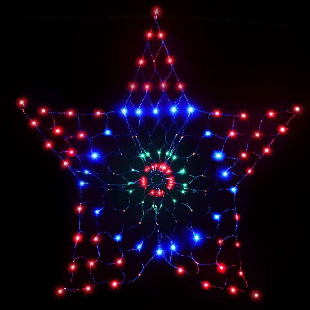 1.3M Christmas Lights - 130 LED Snowflake String Lights for Indoor/Outdoor Holiday Decor - Perfect for Christmas Trees, Windows, and Party Decorations