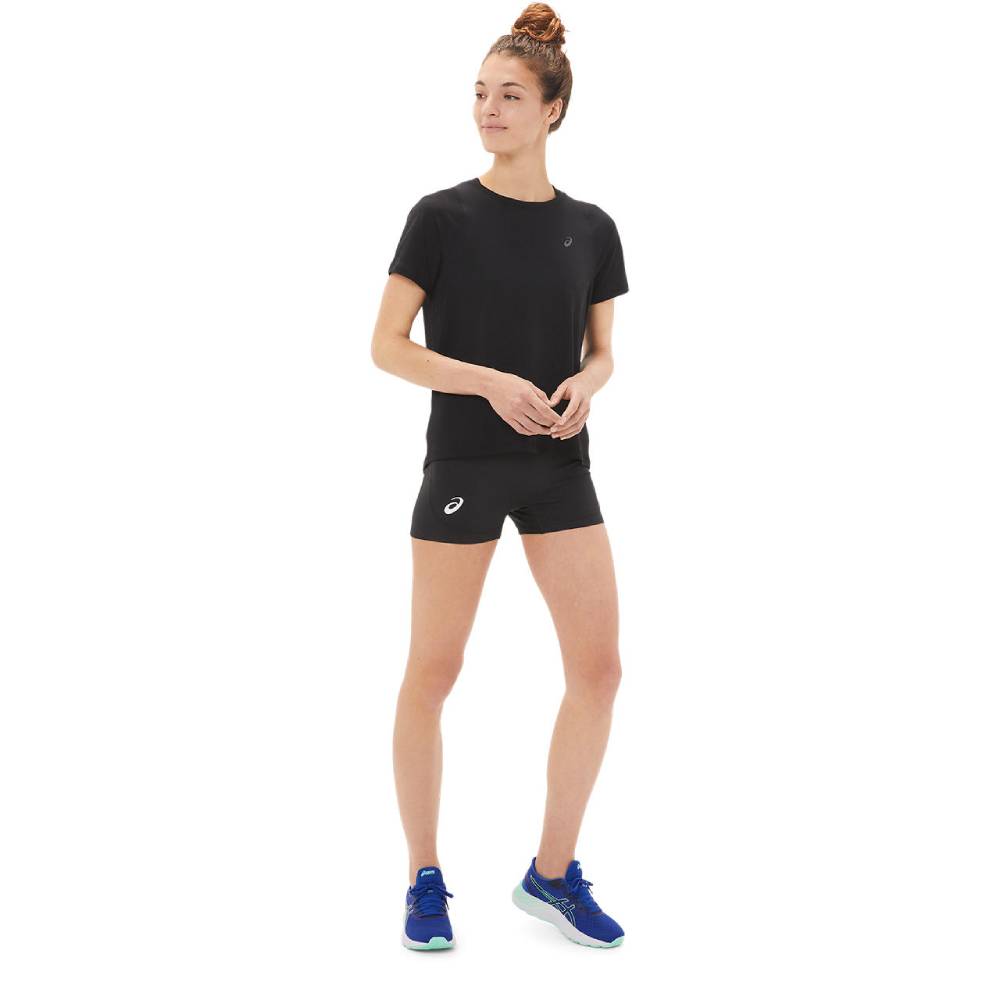 ASICS Women's 3 Inch Circuit Compression Running Shorts - Team Black | Moisture-Wicking Workout Shorts for Running, Gym & Yoga | High-Performance Athletic Wear