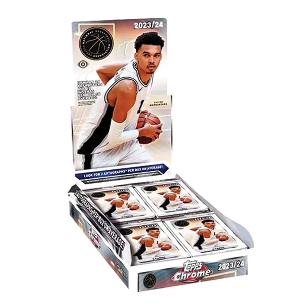 2023-24 Topps Chrome Basketball Hobby Box - Premium Trading Cards for Collectors & Investors - Perfect for NBA Fans, Card Shows, and Investment Portfolios