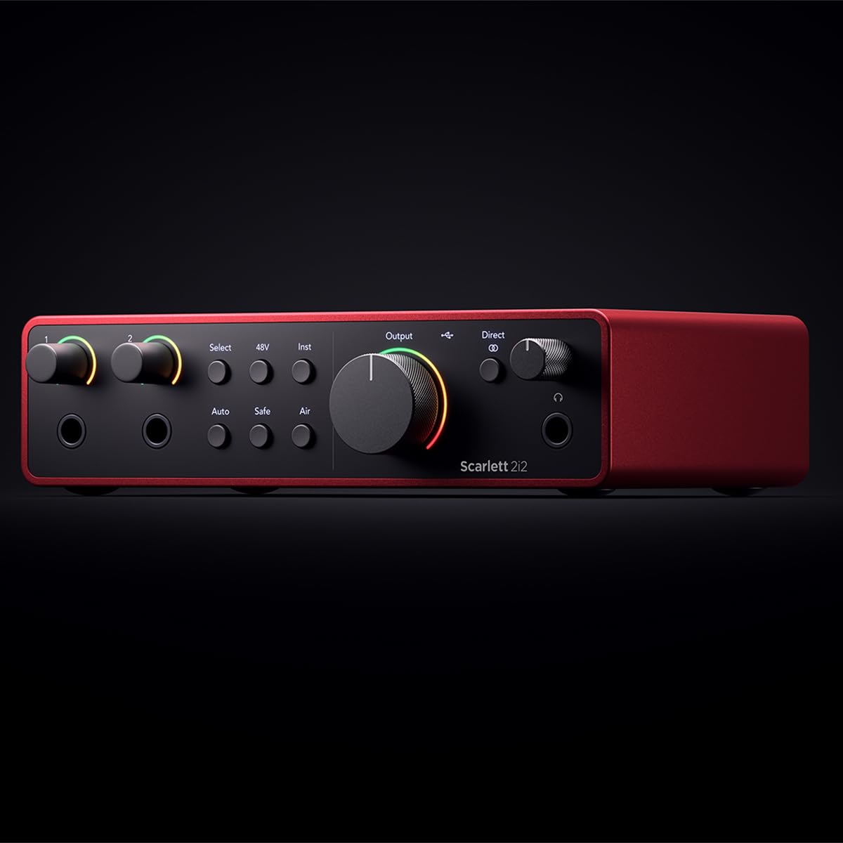 Focusrite Scarlett 2i2 4th Gen USB Audio Interface Bundle with Pro Tools Software & 10ft XLR Cable - Professional Studio Recording for Podcasting, Music Production & Home Studio Setup