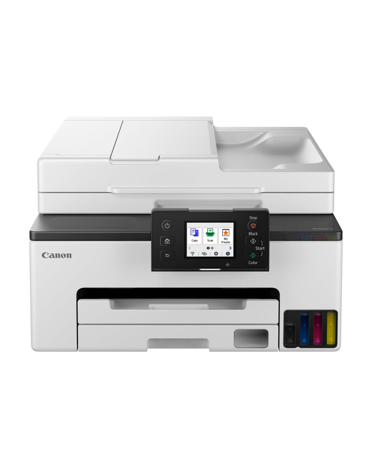 Canon MAXIFY GX2050 Wireless All-in-One Inkjet Printer with MegaTank - Color Printer, Scanner, Copier & Fax for Home & Office | WiFi, Ethernet, USB Connectivity | A4 Printing | Ideal for Home Office, Small Business & Remote Work