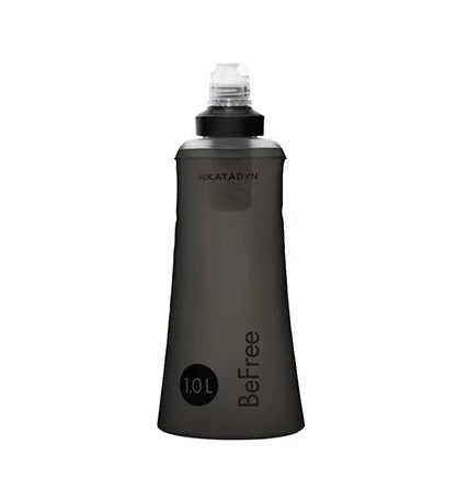 Katadyn BeFree Water Filter 1.0L - Portable Microfilter for Hiking, Camping & Travel - Lightweight & Fast Flow - BPA Free - Black