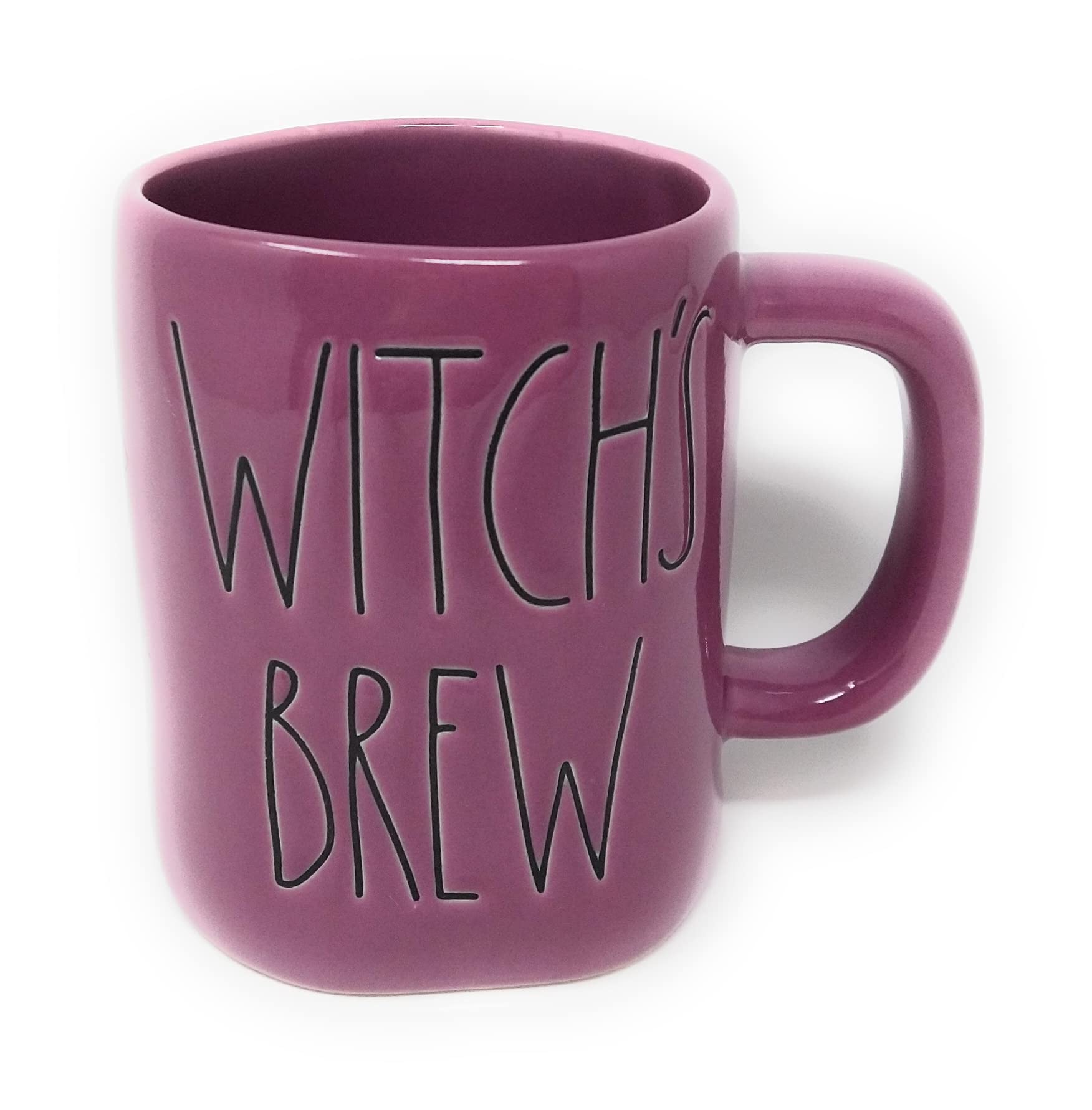 Rae Dunn WITCH'S BREW Halloween Coffee Mug - 16 oz Purple Ceramic Cup for Tea, Hot Chocolate & Pumpkin Spice Lattes - Perfect for Fall Decor & Witchy Kitchen Accessories