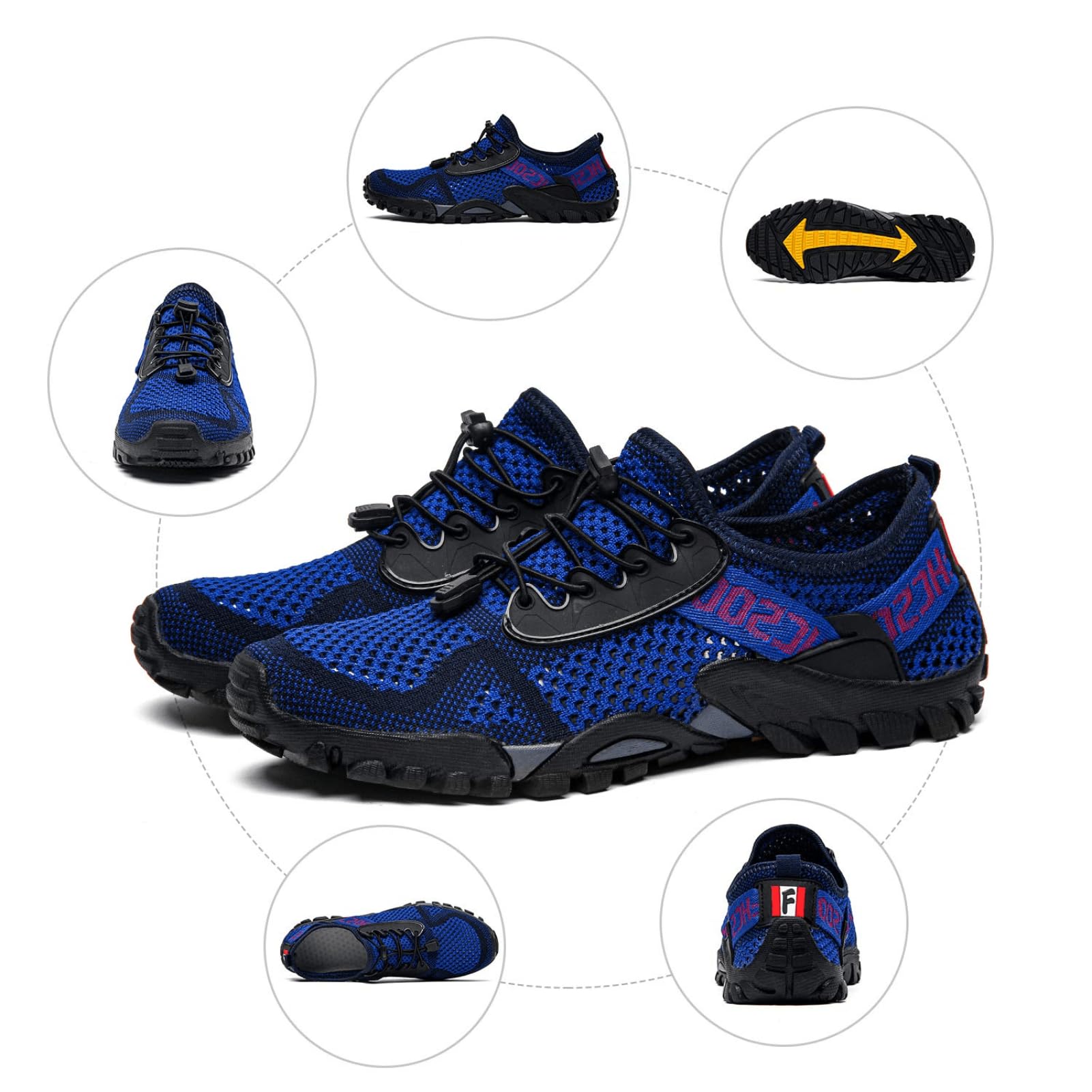 SOBASO Quick-Drying Water Shoes for Women & Men - Lightweight Hiking, Swimming, Beach, Fishing, Diving & Water Sports | Perfect for Travel, Sailing & Outdoor Adventures