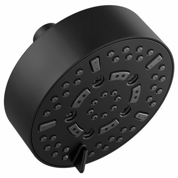 Brizo 87292 BL Matte Black 5-Spray 7-Function Shower Head 1.75 GPM - High Pressure Rain & Massage Modes for Luxury Bathroom Experience