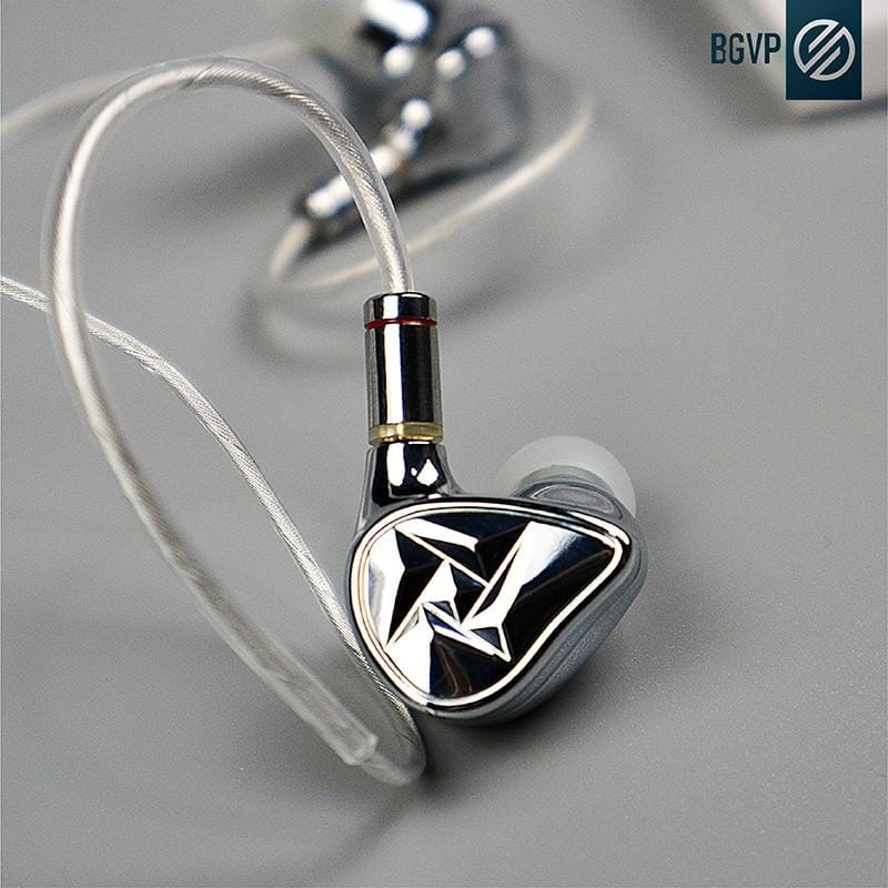 BGVP NE5 Hybrid 2BA+2EST+1DD Tribrid In-Ear Monitors - High-Fidelity Audiophile Earphones for Music, Gaming & Studio Monitoring