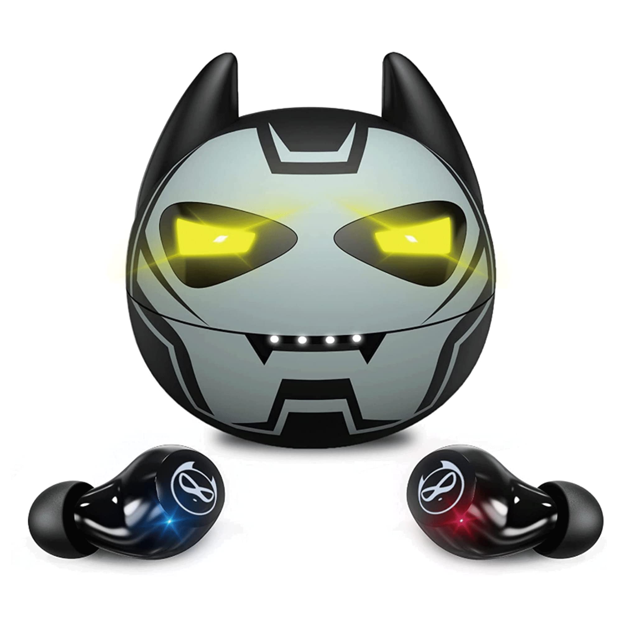 Halfic Wireless Earbuds Bluetooth 5.0 Headphones with Microphone, Noise Cancelling & 36H Playtime - IPX5 Waterproof Touch Control HiFi Stereo Earphones for Kids, Adults, Boys - Perfect for Running, Gym, Workouts & Daily Commute