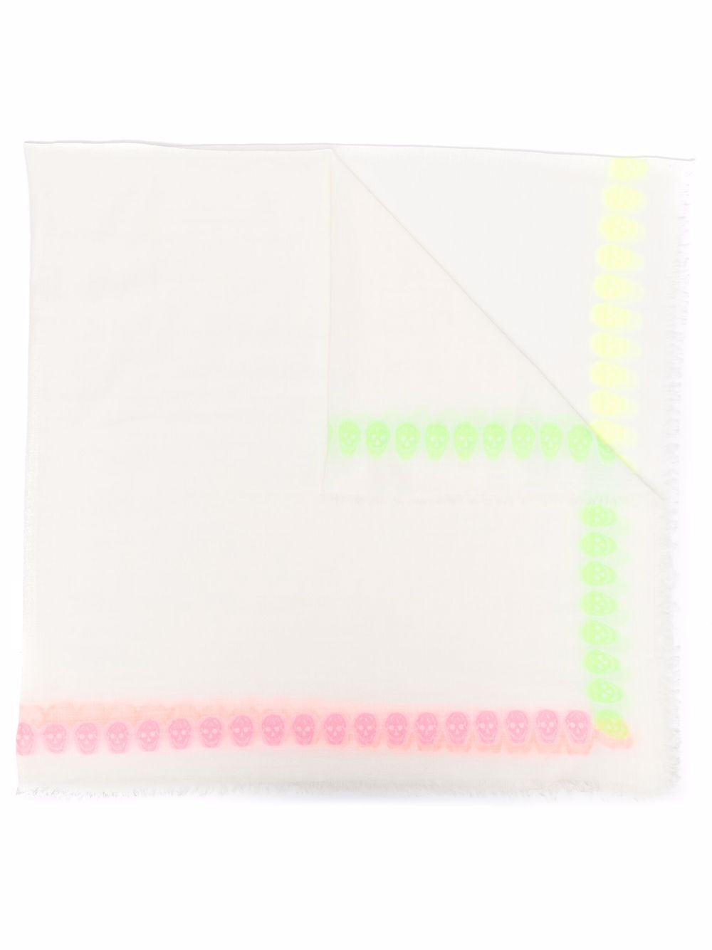 Alexander McQueen White Scarves - Luxury Fashion Accessory for Women, Perfect for Winter Outfits & Special Occasions
