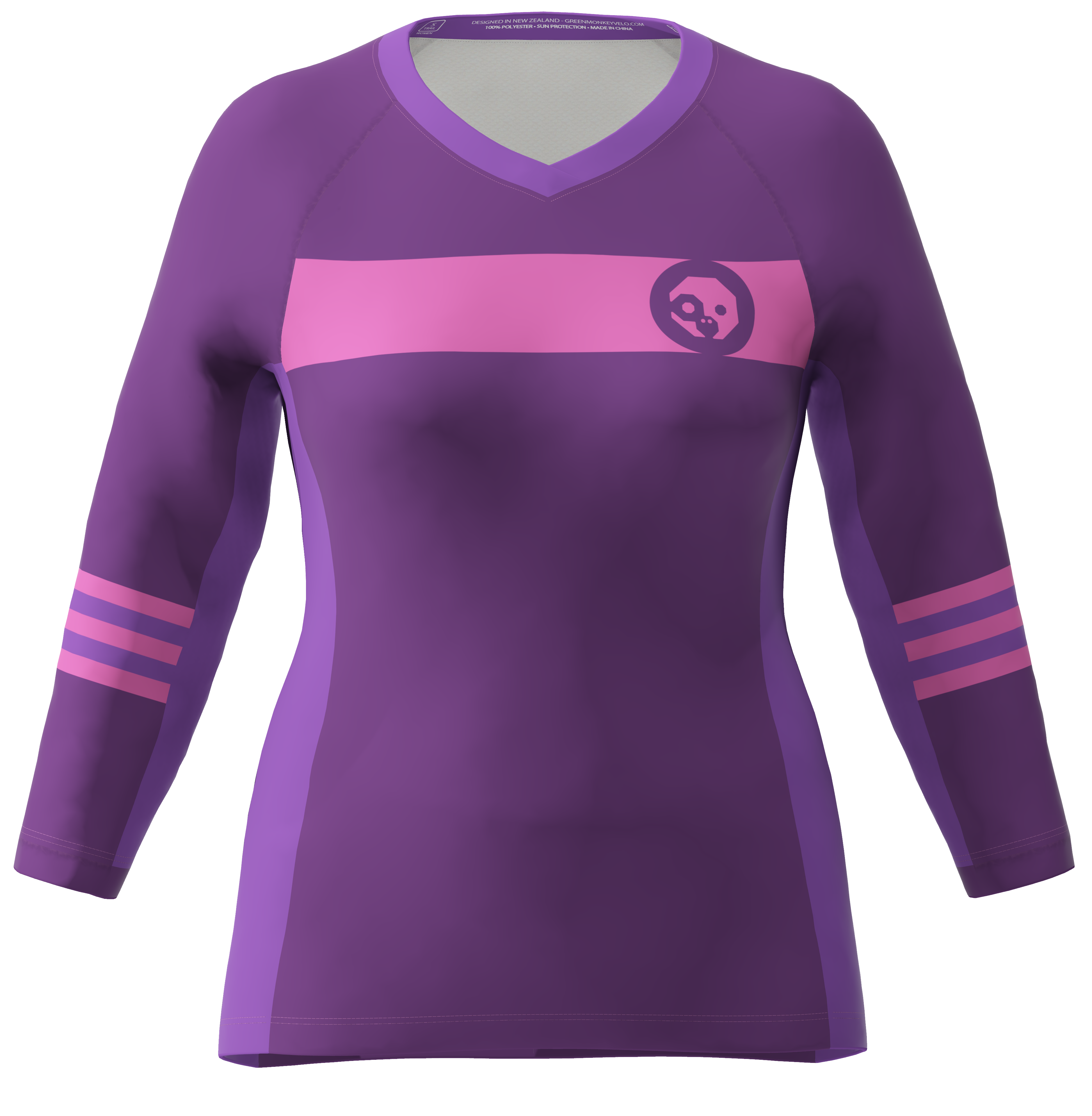 Best 3/4 Sleeve Women's Trail Running Jersey - Breathable & Moisture-Wicking Cycling Shirt for Hiking, Biking & Outdoor Adventures