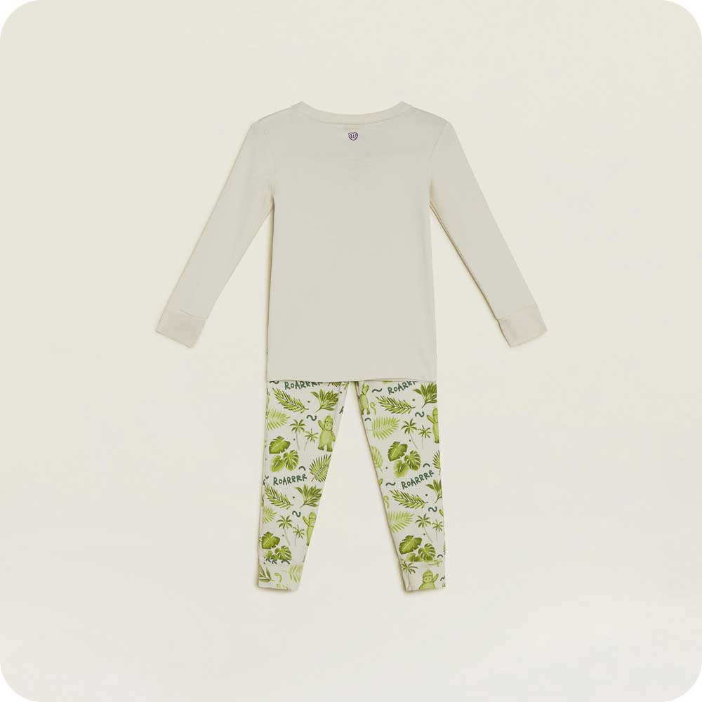 Dinosaur Pajamas for Kids - Cute Dino Print Sleepwear Set - Soft Cotton Boys & Girls Pajamas for Bedtime, Lounging & Family Matching Outfits