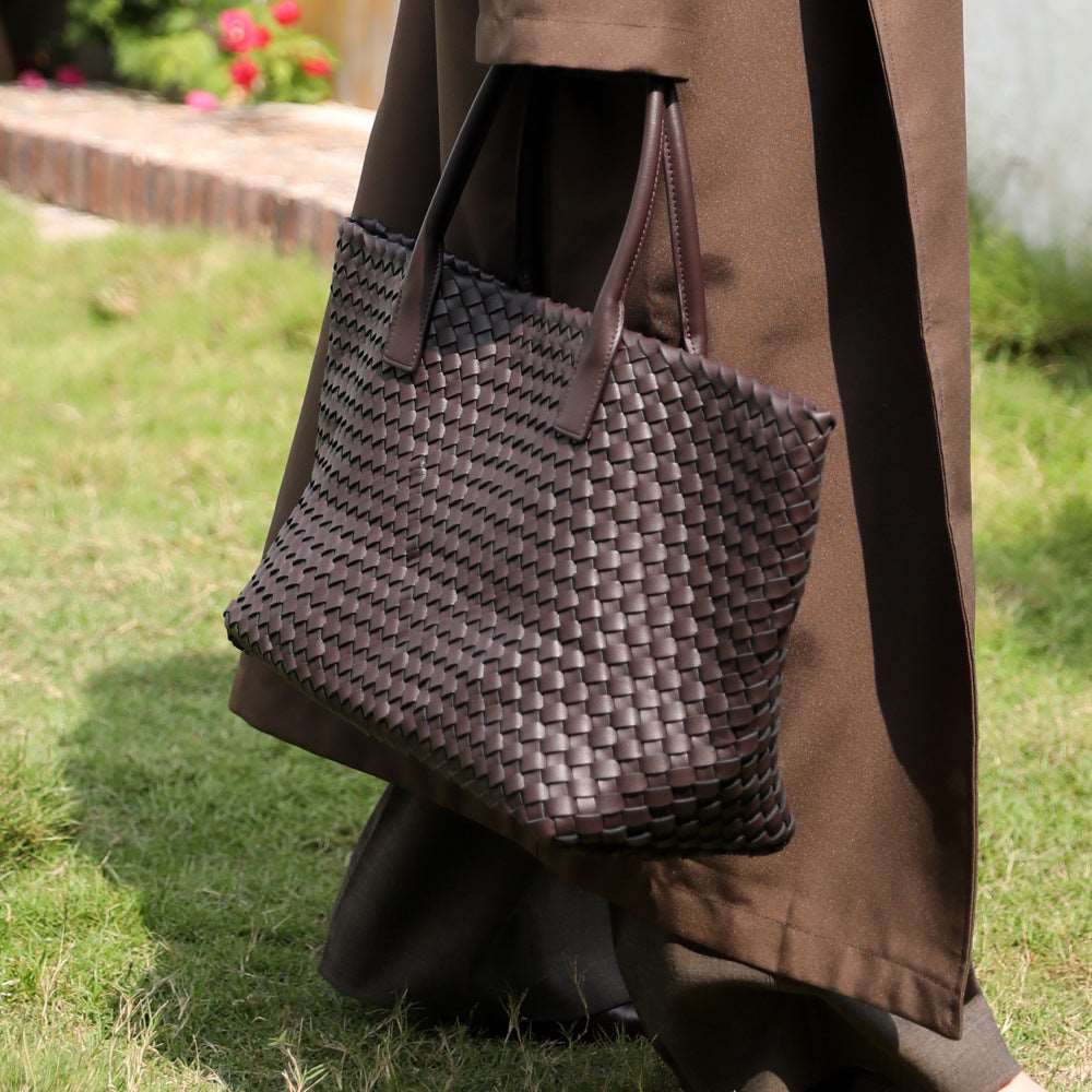 Stylish Large Capacity Handwoven Cotton Tote Bag for Women - Perfect for Shopping, Beach, Travel & Everyday Use