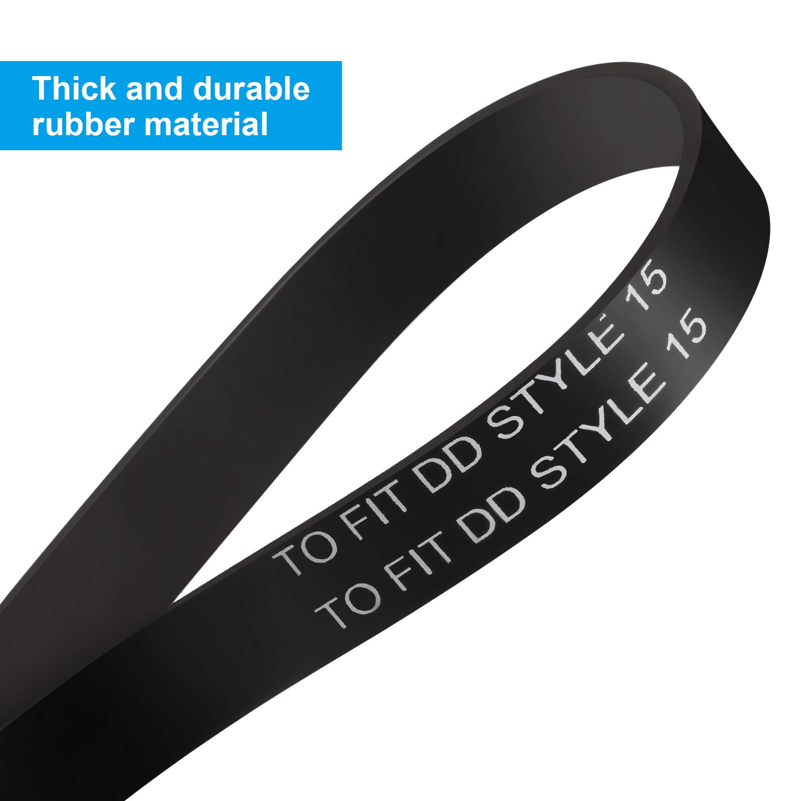 Honoson 6-Pack Replacement Belts for Dirt Devil Royal Upright Vacuum Cleaner - Compatible with Style 15 - Durable Vacuum Accessories for Home Cleaning & Maintenance