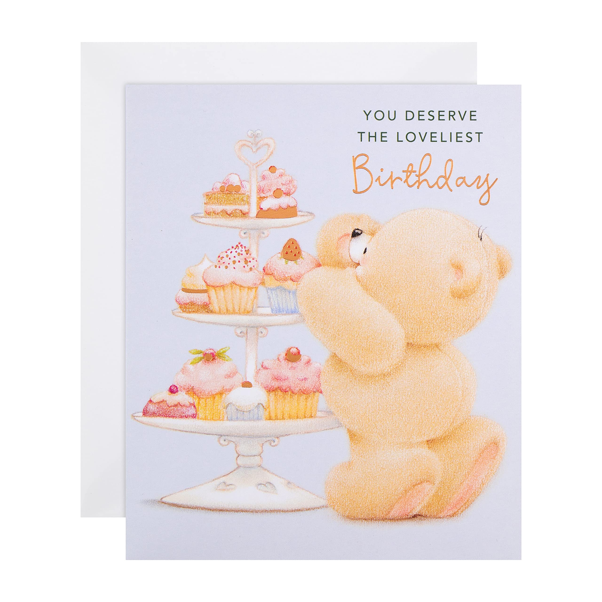 Hallmark Birthday Card for Best Friends - Forever Friends Design with Heartwarming Message - Perfect for Anniversaries, Birthdays & Special Occasions