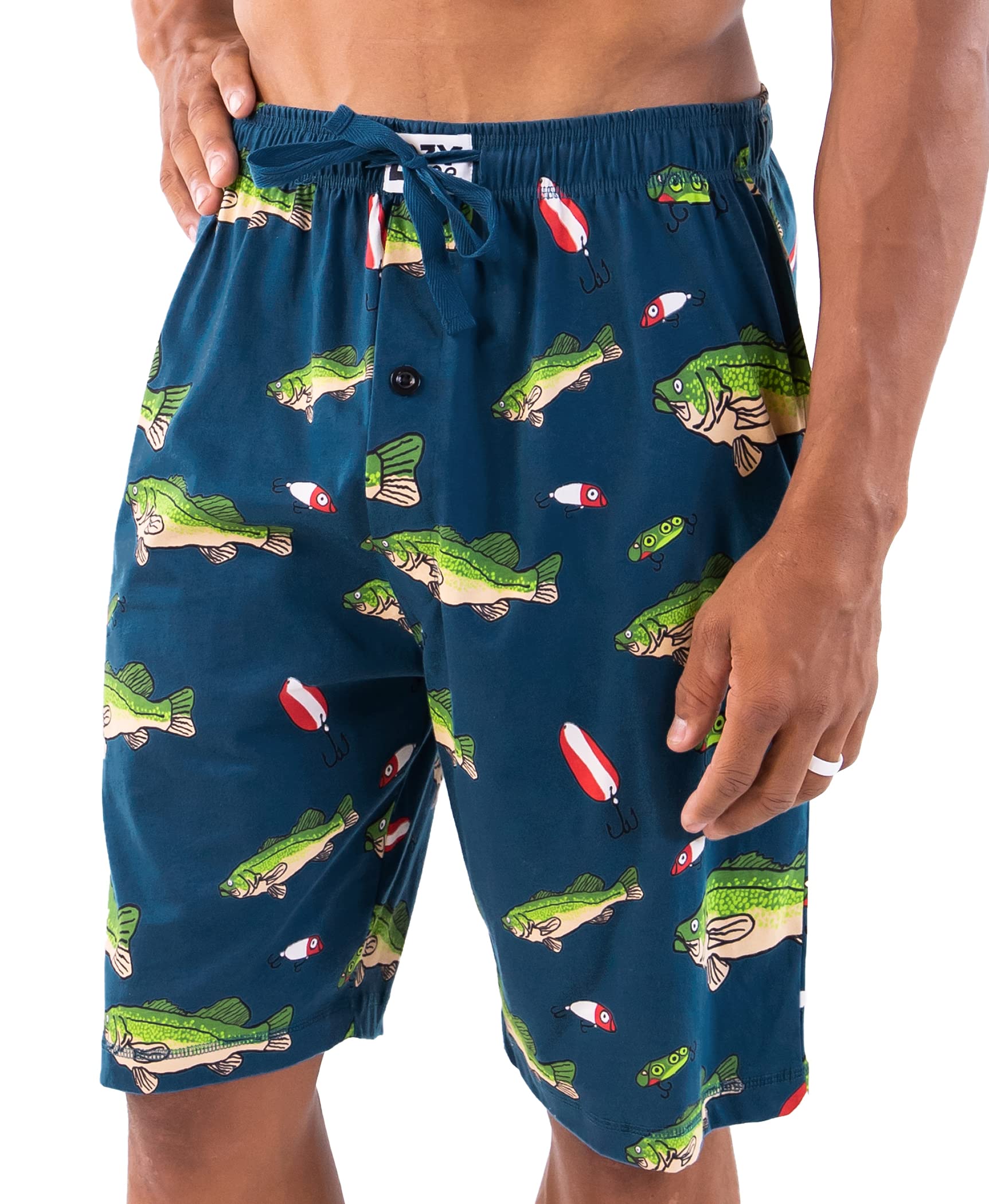 Lazy One Men's Pajama Shorts - Soft Cotton Sleepwear & Lounge Pants for Comfortable Sleep, Relaxing at Home, and Summer Nights