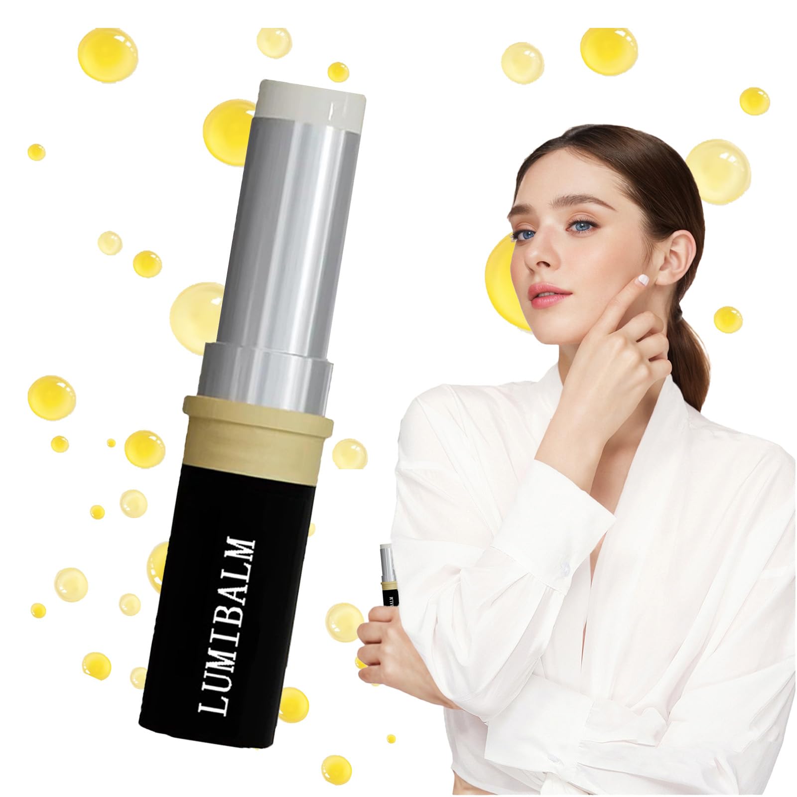 Lumibalm Under Eye Stick - Dark Circle & Puffiness Treatment, Anti-Aging Eye Serum with Hyaluronic Acid, Reduces Fine Lines & Wrinkles (1PC) - Perfect for Morning Routine & Travel Skincare