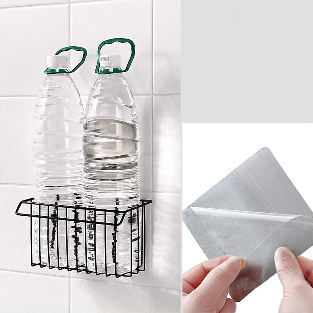 Premium Metal Sink Caddy Organizer - Rustproof Iron Sponge Holder & Drain Rack for Kitchen, Bathroom - Perfect for Brushes, Soap, Dishwashing Liquid, Towels, Shampoo & Cosmetic Bottles (Black) - Space-Saving Storage Solution for Countertops & Sinks