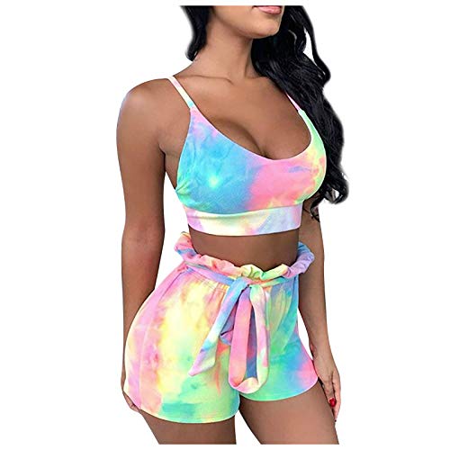 Women's Fashion Casual Lounge Set - Sexy Sleepwear Tops & Pants Suit (Blue, Medium) | Perfect for Home Relaxation, Sleepwear & Comfortable Outfits