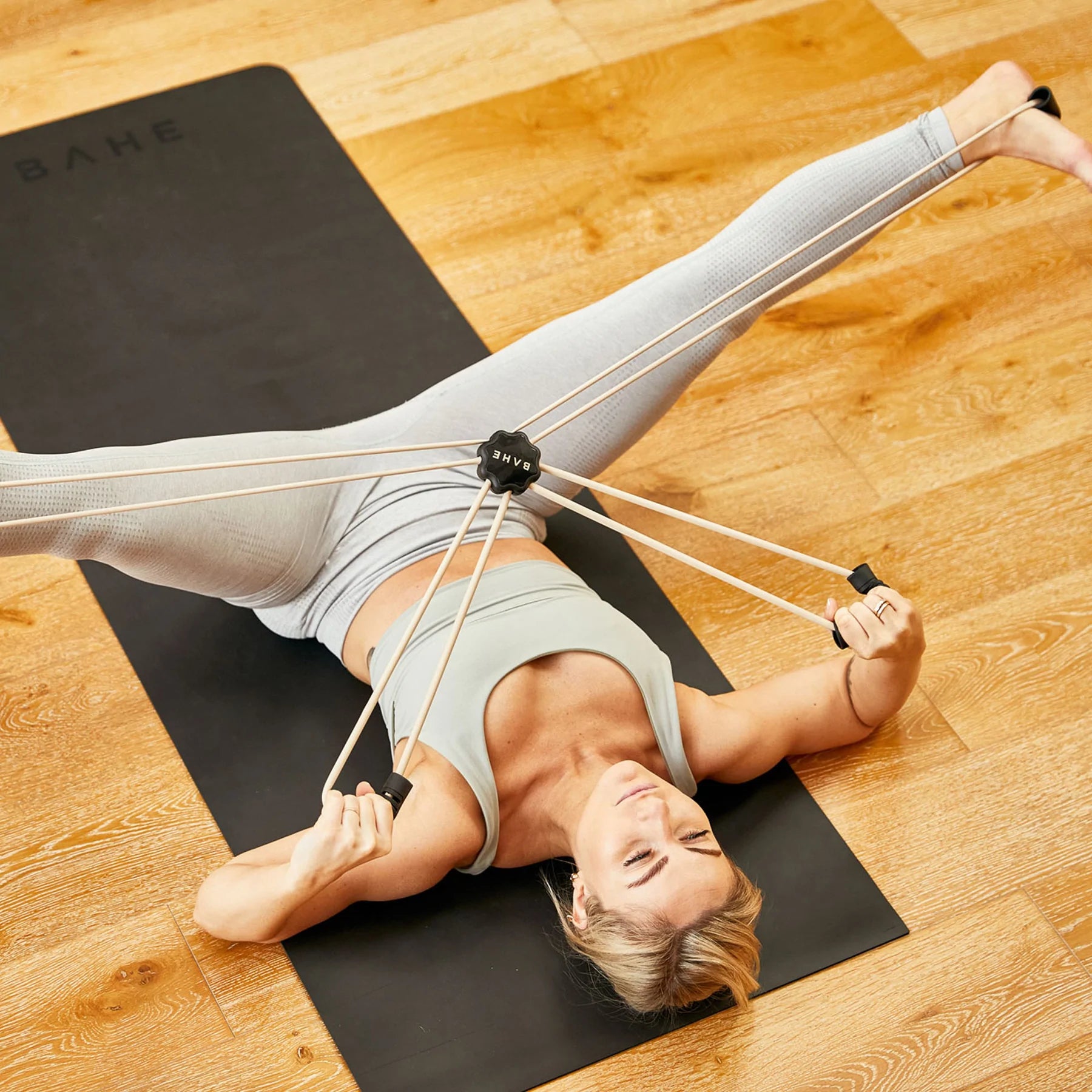 BAHE Flow Reformer Light - Dusty Beige Yoga Mat for Women & Men | Non-Slip Exercise Mat for Yoga, Pilates & Home Workouts | Eco-Friendly & Extra Thick Fitness Mat