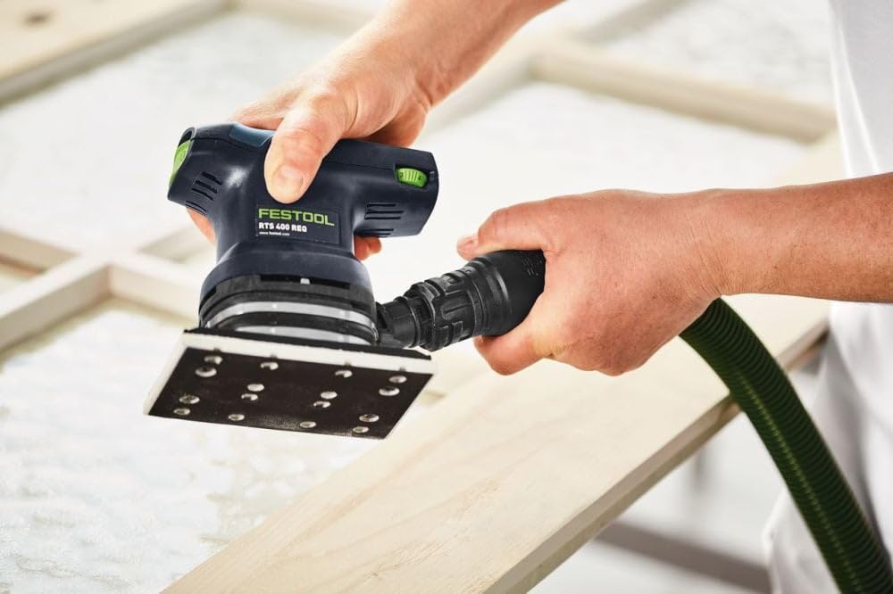 Festool 576054 RTS 400 REQ-Plus Random Orbital Sander - Professional Woodworking & DIY Projects for Smooth Finishing