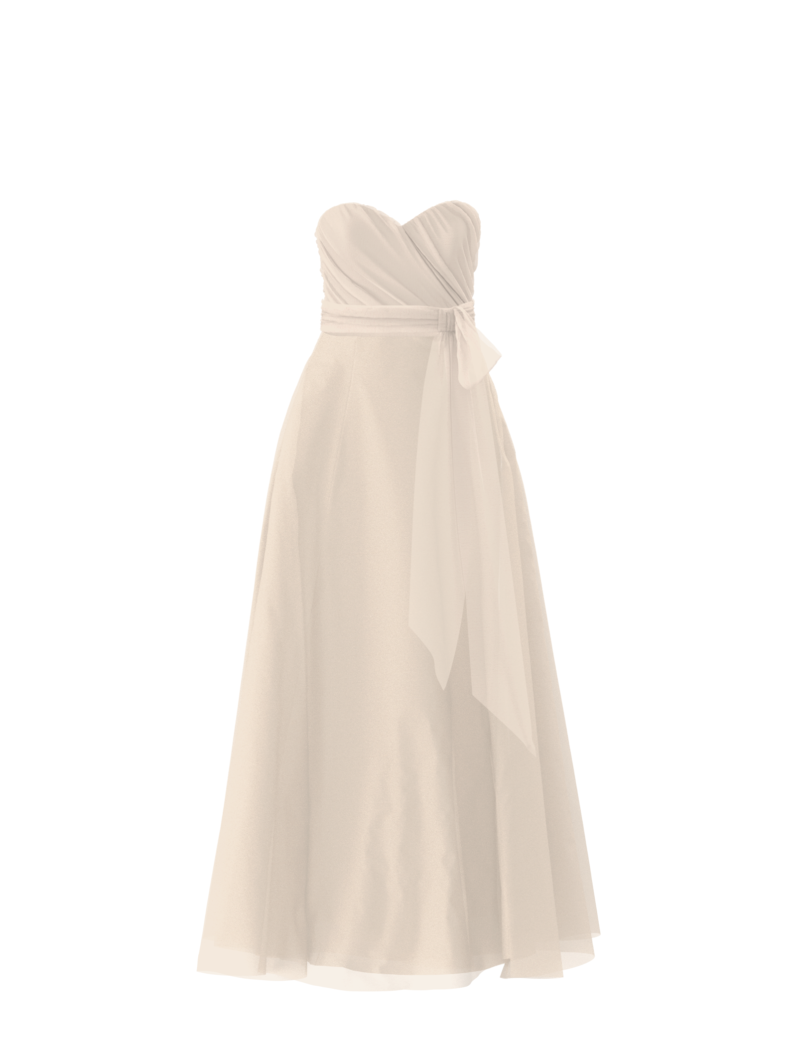 Jaycie Bodice & Cerisa Skirt Set with Sash Belt in Cream - Perfect for Weddings, Parties, and Formal Events
