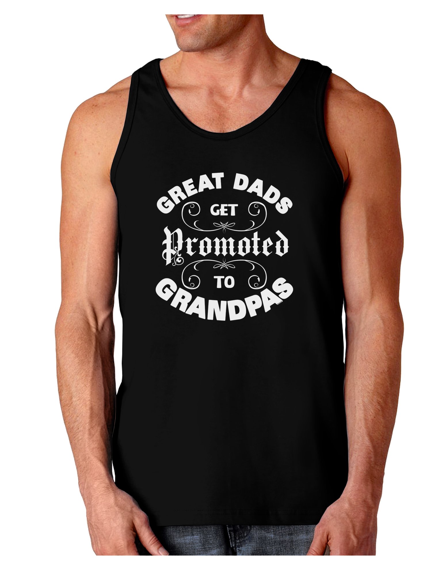 Best Dark Loose Tank Top for Grandpas - Comfortable Casual Wear for Family Gatherings & Outdoor Activities