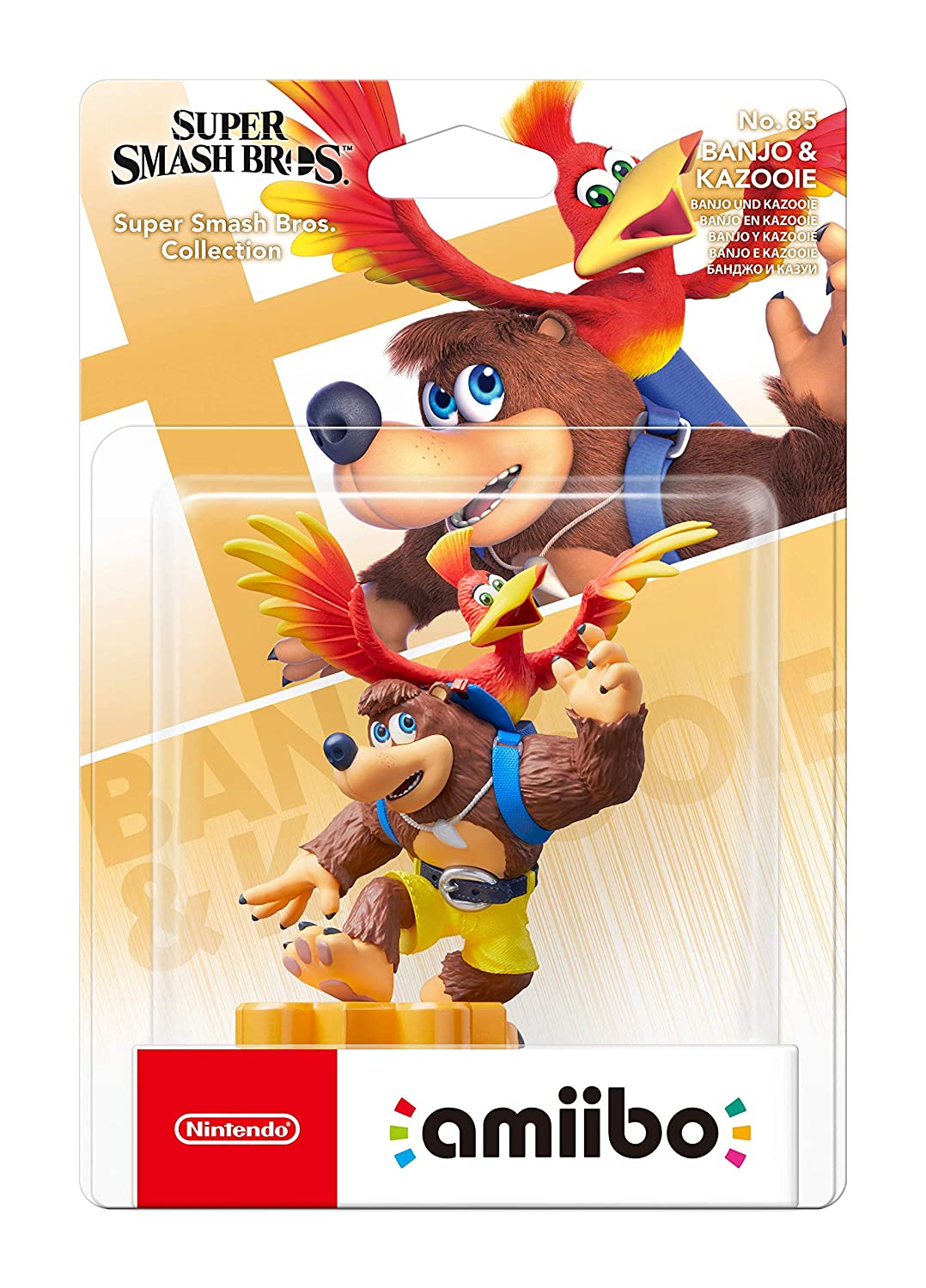 Banjo & Kazooie Super Smash Bros. amiibo Figure - Nintendo Switch Collectible - Perfect for Gaming Enthusiasts & Smash Bros. Fans - Great for Display, Gaming Battles & Gift Giving