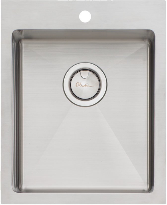 Oliveri Apollo AP1451 Single Bowl Kitchen Sink - Premium Stainless Steel Undermount Sink for Modern & Farmhouse Kitchens | Perfect for Food Prep, Dishwashing & Entertaining