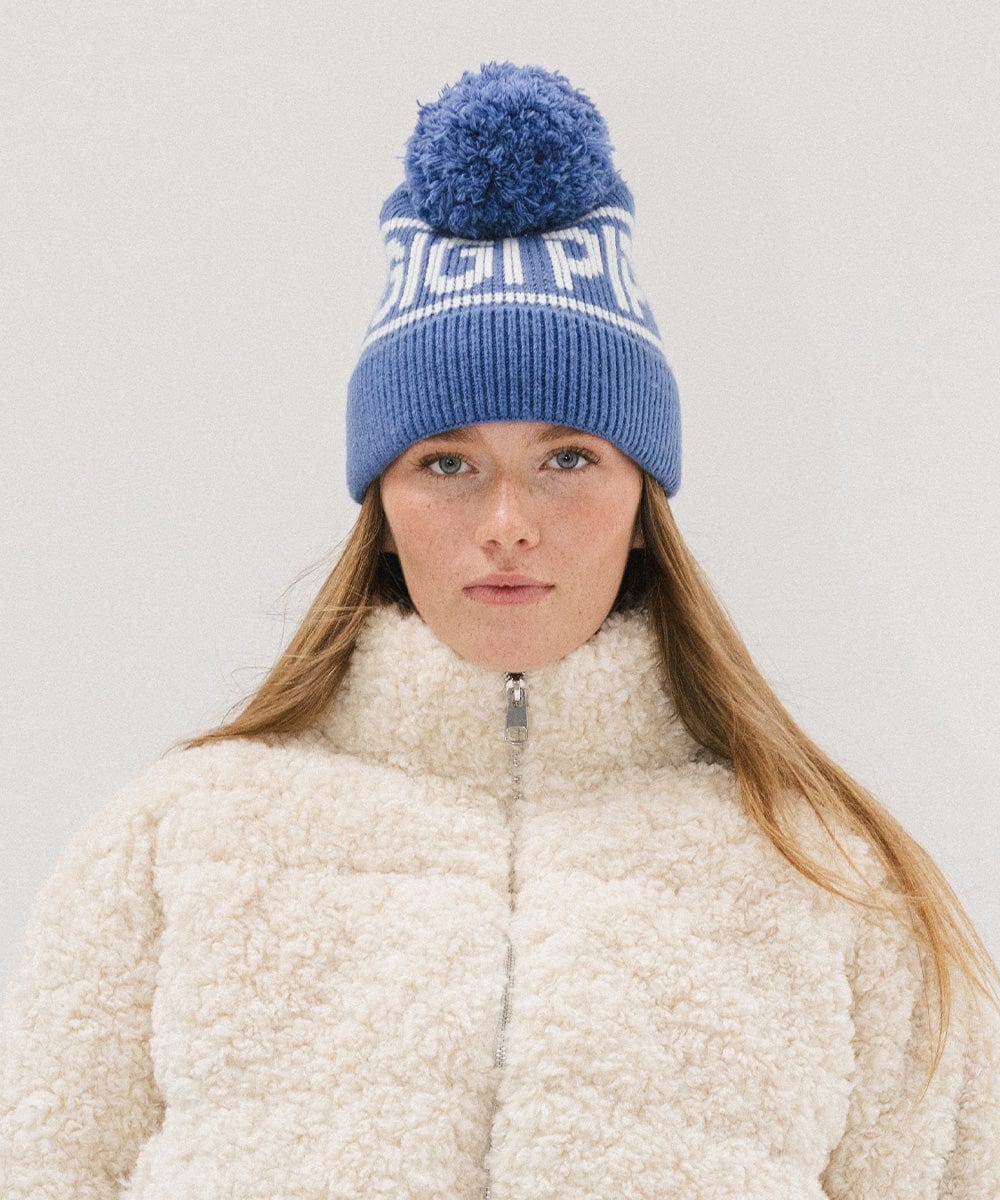 Jane Retro Pom Beanie - Soft Winter Knit Hat with Faux Fur Pom for Women & Girls - Perfect for Skiing, Snowboarding & Cold Weather Fashion