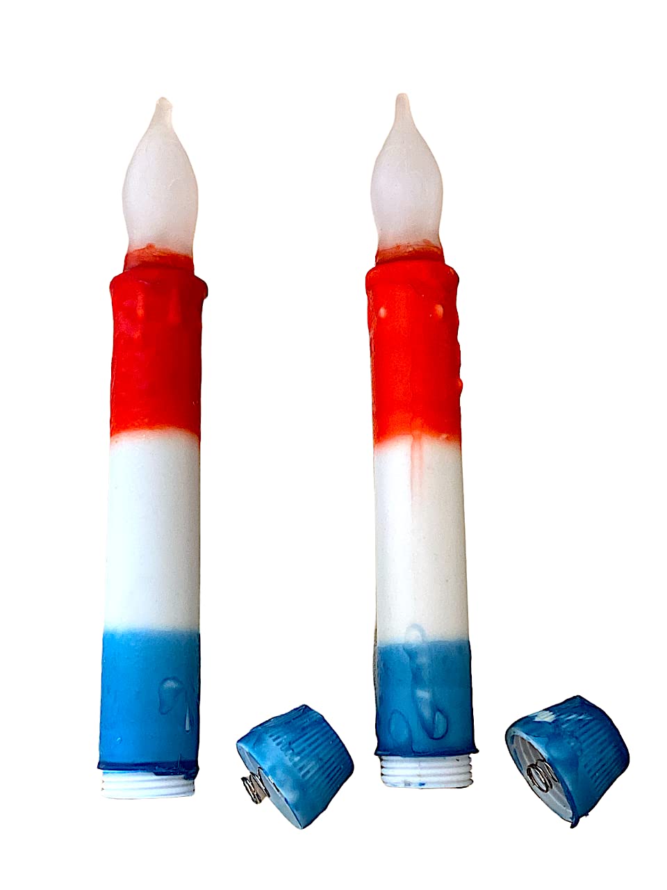 Flickering LED Taper Candles - Battery Operated with 6HR Timer, 6.25