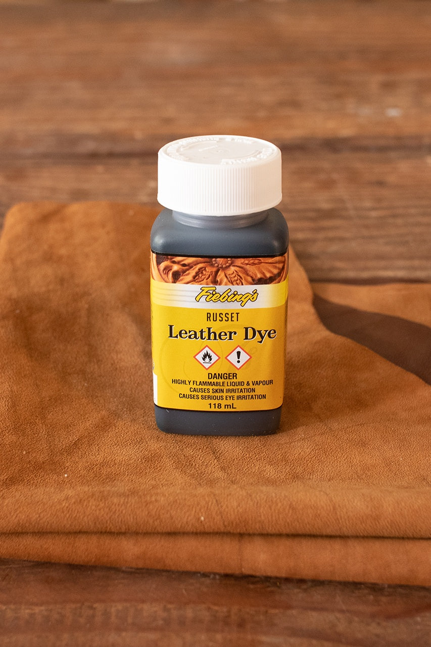 Fiebing's Professional Leather Dye - 4 oz (118ml) Red/Brown for Leather Craft, Shoes, Bags & DIY Projects | High-Quality Leather Coloring Solution