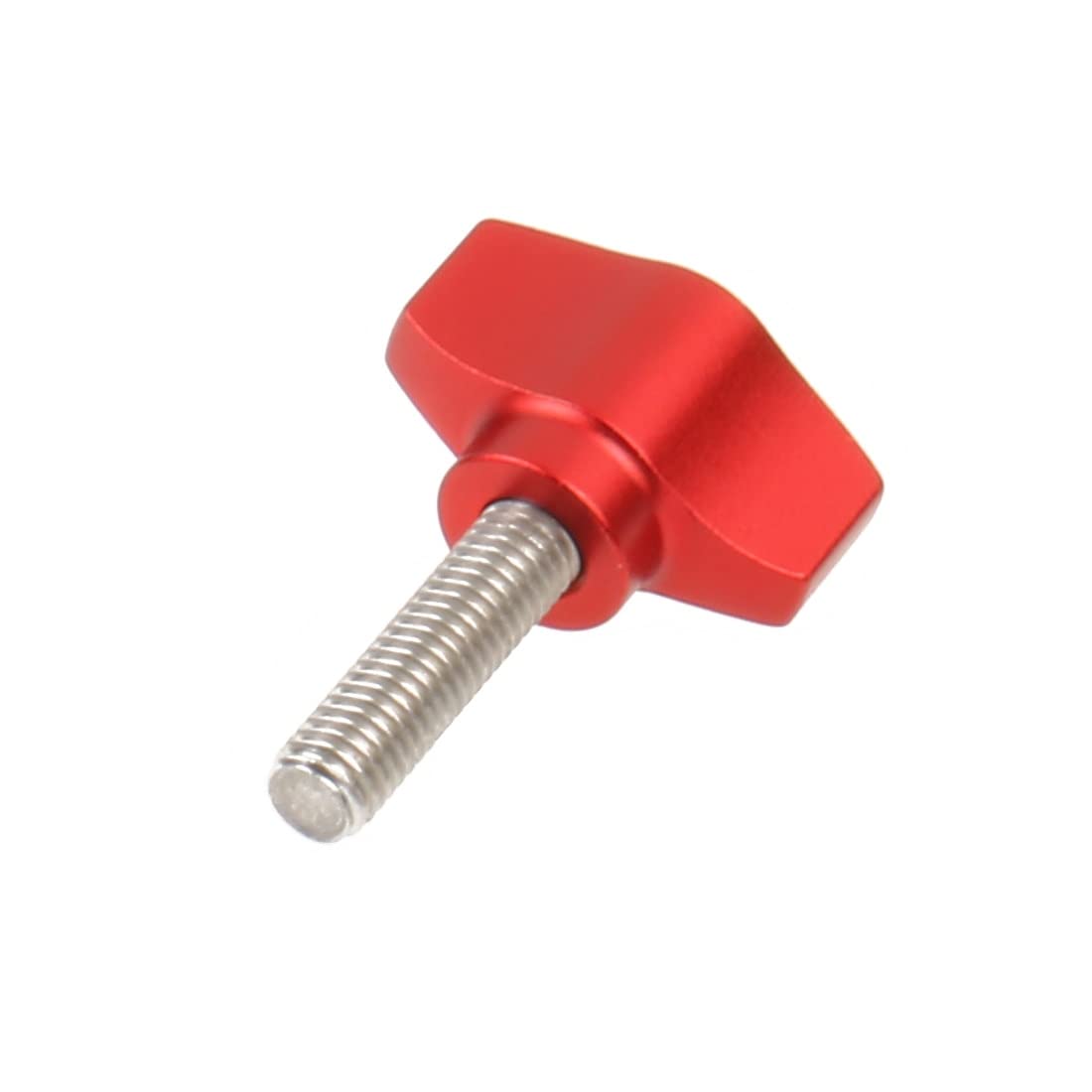 BGNing 304 Stainless Steel M5x18mm T-Hand Knob Screw Bolt with Manual Tighten Handle Nut - Compatible with Action Cameras, Diving Gear, and DIY Projects (32mm Screws, Red) - Perfect for Secure Mounting and Quick Adjustments