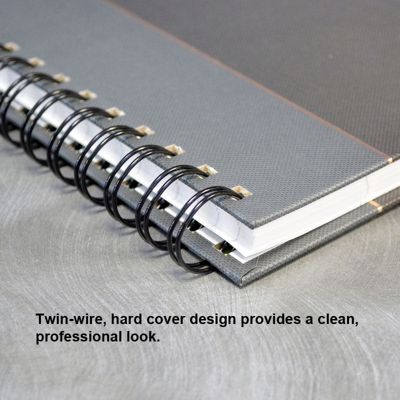 Royale Wirebound Business Notebook - Premium Lined Journal for Office, School & Meetings - Spiral Bound Writing Pad with Durable Cover